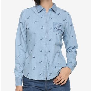 Disney Mary Poppins Denim Button Down